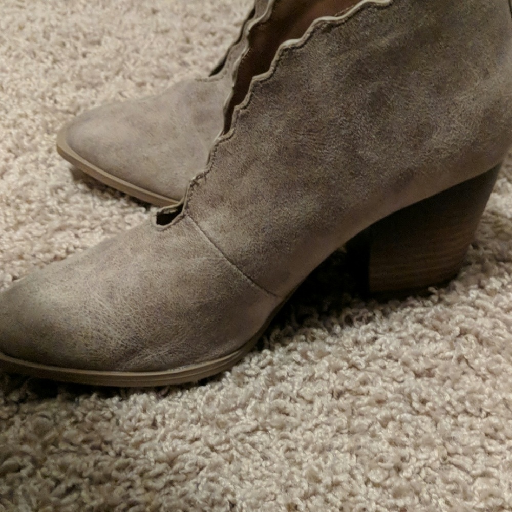 Boutique booties worn twice